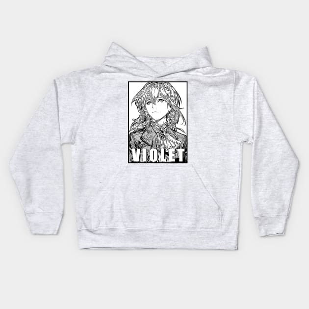 Violet evergaden manga panel Kids Hoodie by yuhunaya